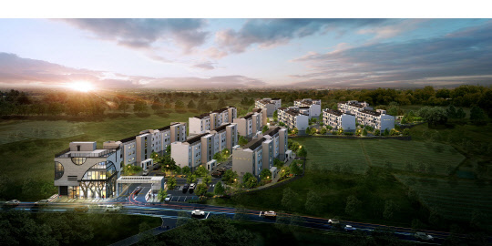 '제주 푸르지오 더 퍼스트' 야경투시도. <대우건설 제공>